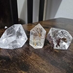 High Quality Clear/Rutile/Garden Quartz Set
